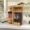 Sorbus 360° Makeup Organizer - Bamboo Wood Make Up Storage
