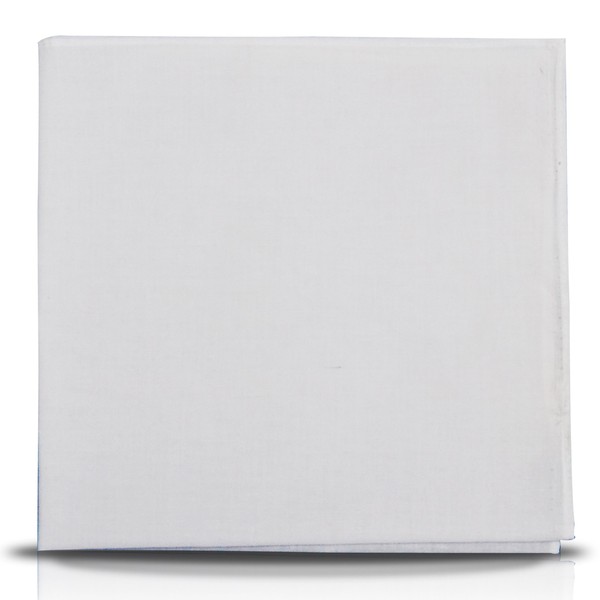 SHUKAN FASHIONS - NEW PLAIN WHITE BANDANA BIKER COW BOY