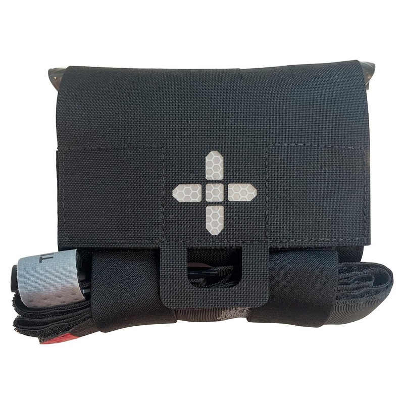 Rescue Essentials Burrito IFAK, Idividual First Aid Kit (Black)