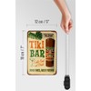 Tin Sign with Tiki Bar Aloha Design 12 x 18