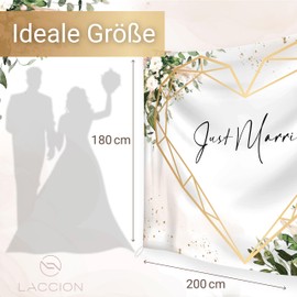 Wedding Heart to Cut Out Including 2 Free Scissors as a Registry Office Surprise or Wedding Game for the Bride and Groom - The Wedding Sheet Corresponds to the Modern Boho Eucalyptus Style - 200 x 180