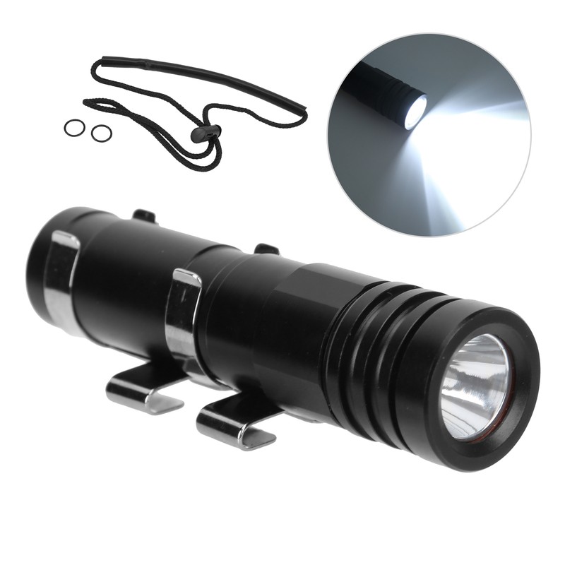 Mini Diving Light 200M Waterproof Underwater LED Flashlight Camping Lantern