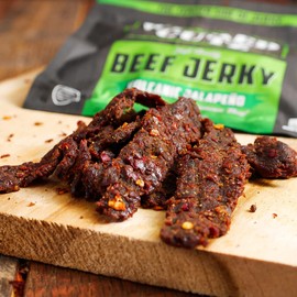 Beef Jerky Variety Pack & Jerky Gift Basket for Men | Tender, Flavorful, Easy to Chew, Premium Craft Jerky w/up to 36g Protein Per Bag, High Protein, Low Carb, Healthy Snack for Adults (5 Bags)