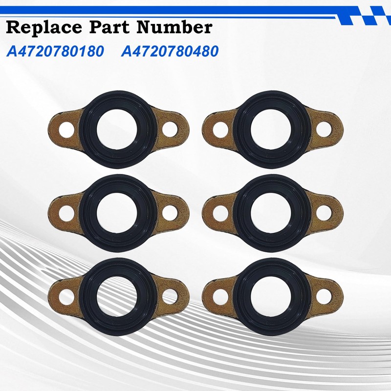 Fuel Injector Line Passthrough Seals Kit 6PCS for Detroit Diesel