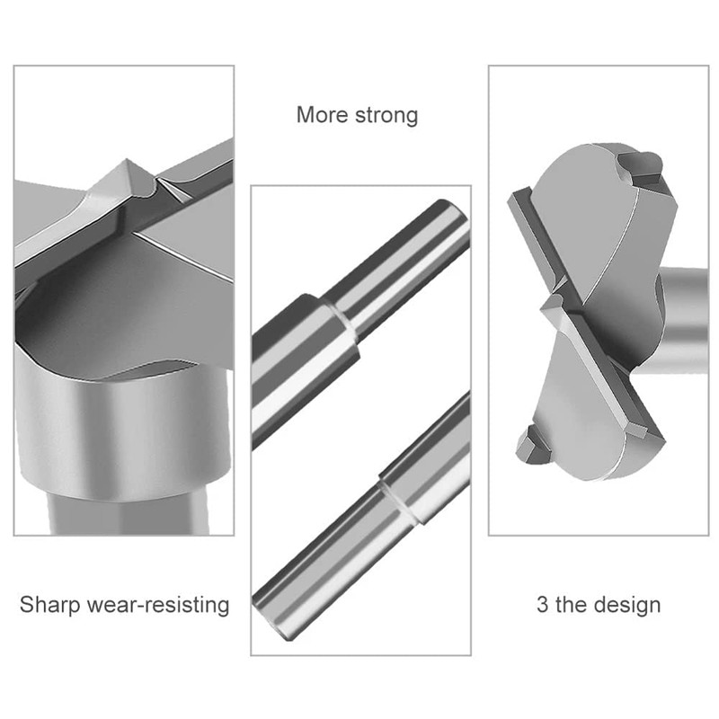 Forstner Drill Bit, 32mm Tungsten Steel Wood Boring Bit, Round
