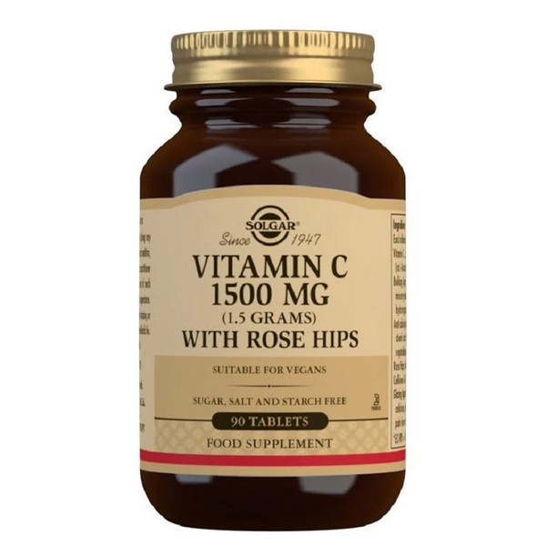 Solgar Vitamin C 1,500mg with Rose Hips