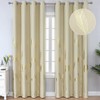 Estelar Textiler Blackout Curtains Elegant Palm Tree Pattern Designed Window