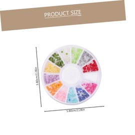 Baluue Half-Round Nail Charms Versatile Craft for Nail Art Flat Back Design Off for Jewelry Making Accessories