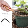 Black 250mm Horticultural Weeding Hook Single Claw Root Hook Bonsai