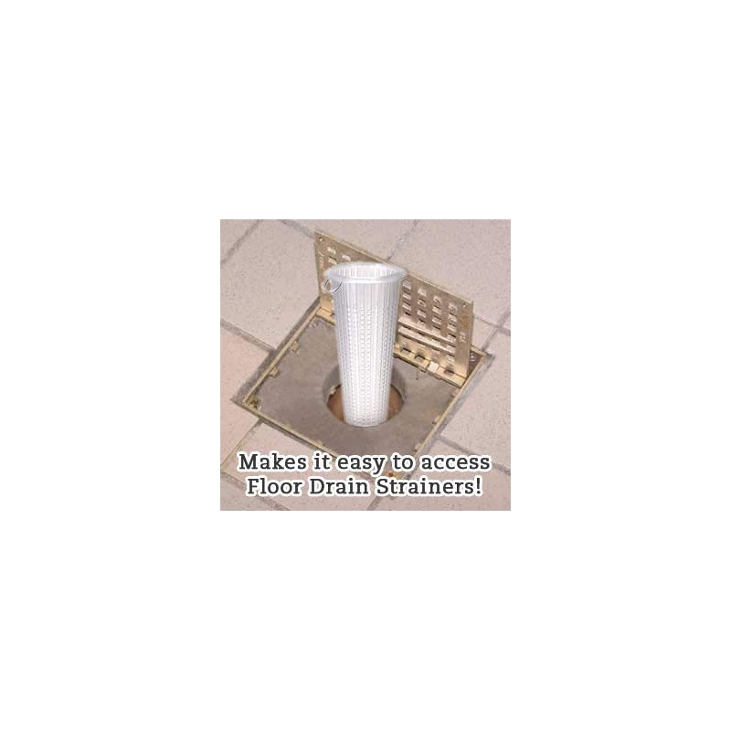Hinged Floor Drain Grate, 7 3/8" square