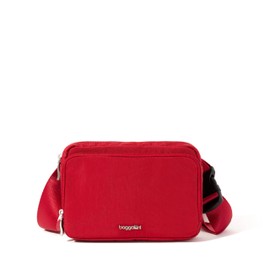 Modern Belt Bag Sling, Crimson Red, One Size