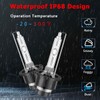 FAXCARS D4S HID Headlight Bulbs, 6000K Xenon White 150% Brighter,