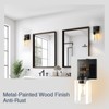 Floresita Battery Operated Wall Sconce 2-Pack Farmhouse Rechargeable Wall Lamp