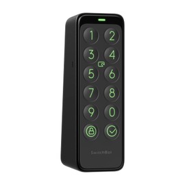 SwitchBot Keypad, Smart Lock, Auto Lock, Security, Bluetooth, Wireless, Burglary Prevention, With Key Card, Anti-Theft, No Construction Required, Easy Installation, Unlock with Passcode