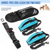 SlowTon Hands Free Dog Leash with Removable Zipper Pouch, Shock