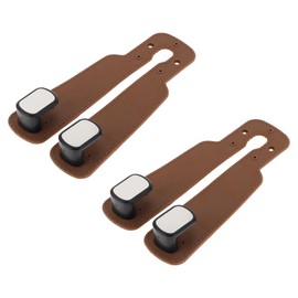 Partuto 2 Pcs Universal Car Seat Headrest Hook for Most Cars, SUVs, and Trucks Car Seat Back Organizer Hooks Sturdy Brown Blue 6.30"x3.15"