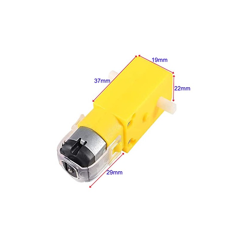 GUUZI 8pcs TT DC Gear Motor Double Shaft 3-6V Gear