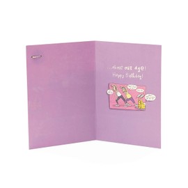 UK Greetings Birthday Card for Her - Funny Birthday Card - Humour Birthday Card - Friend Birthday Card - Yoga Birthday Card, Yellow