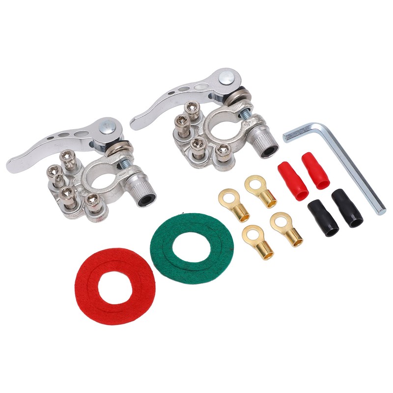 4 Way Battery Terminal Connectors Quick Release Disconnect for Cars