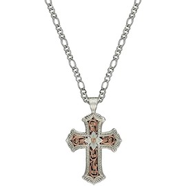 Montana Silversmiths Western Lifestyle Women's Cross Necklace (Retro Cross)