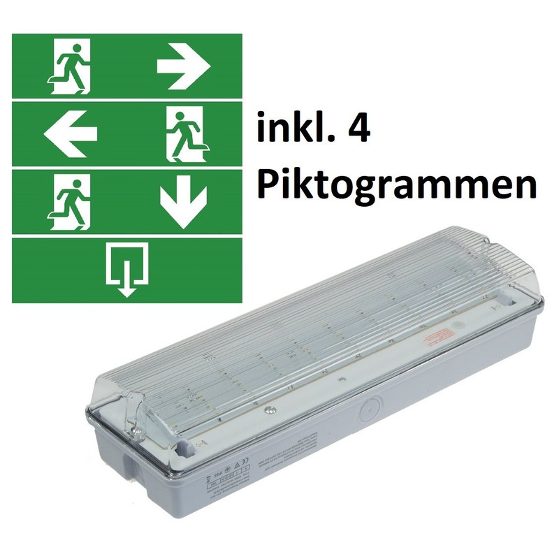 ChiliTec LED escape route light, emergency light, emergency light, emergency