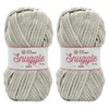LittleWoolShop Snuggle Puff Chunky Chenille Yarn 100g - 100% Supersoft
