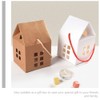 MAGICLULU 10pcs Christmas House Cardboard Treat Boxes House Shaped Paper