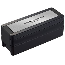 Iwasaki Industrial Men's Lunch Box, 2-Tier, 34.0 fl oz (940 ml), Hairline, Easy Care