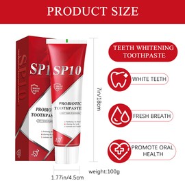 2Pcs SP10 Probiotic Toothpaste UK, Teeth Whitening Toothpaste Multipack for Oral Care, Probiotic Tooth Paste for Deep Cleaning Fresh Breath