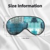 Turquoise and Grey Sleeping Eye Mask Abstract Art Painting Eye
