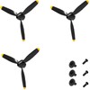 3 Sets Rc Plane 3-Blade Propeller with Propeller Savers and