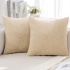 MIULEE Corduroy Pillow Covers Pack of 2 Decorative Windmill Striped