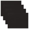 Plain Black Certificate Folders - Pack of 10, Linen Cover