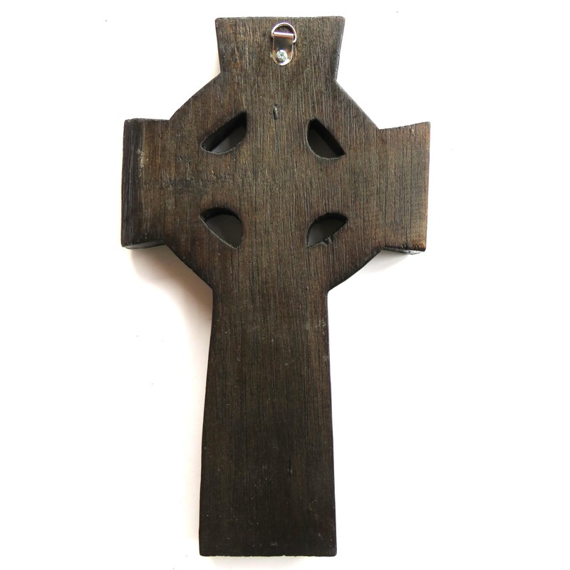 Purity Style Wall Hanging Wooden Celtic Cross - Fair trade,