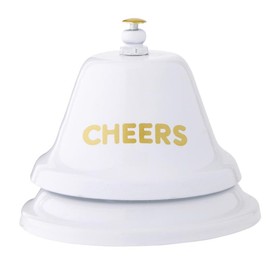 Slant Collections Birthday Gift Call Bells Service Bell for Desk, Bar, Office Ring Bell, 3.5" W x 3.25" H, Cheers