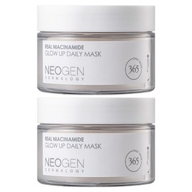 Neo Gender Massage Real Niacinamide Glow Up Daily Mask 180ml, 40 sheets, 2 pcs / 네오젠더마로지 리얼 나이아신아마이드 글로우 업 데일리 마스크 180ml, 40매입, 2개