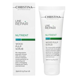 Christina Line Repair Nutrient Wood Pulp Face Exfoliator | Skin Smoothing Exfoliate for Face | Gentle Cleansing, Rejuvenation with Antioxidant effect | Suitable for All Skin Types 75ml