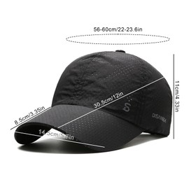 [Tidyworm] メッシュキャップ メンズ 深め つば広 大きいサイズ 野球帽子 春夏 通気 速乾 日よけ帽子 UVカット 日焼け防止 紫外線対策 釣り ゴルフ 登山 ランニング 旅行 アウトドア スポーツ おしゃれ シンプル 男女兼用 (JP, アルファベット, Free Size, ブラック)