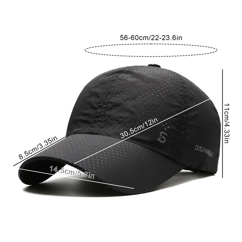 [Tidyworm] メッシュキャップ メンズ 深め つば広 大きいサイズ 野球帽子 春夏 通気 速乾