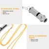 Stainless Steel Ultrasonic Pigeon Whistle with Lanyard for Dog Bird