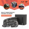 SUOSDEY Rhinestone Belt Men Women for Jeans Dress Western Cowgirl
