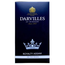 DARVILLES of WINDSOR - 50 x ROYALTY ASSAM Black Tea Teabags - Importers, Blenders & Packers of Fine Teas & Infusions since 1860 - (1 box of 50 loose teabags)