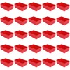 Pack of 25 Red Insert Boxes Height 54 mm L