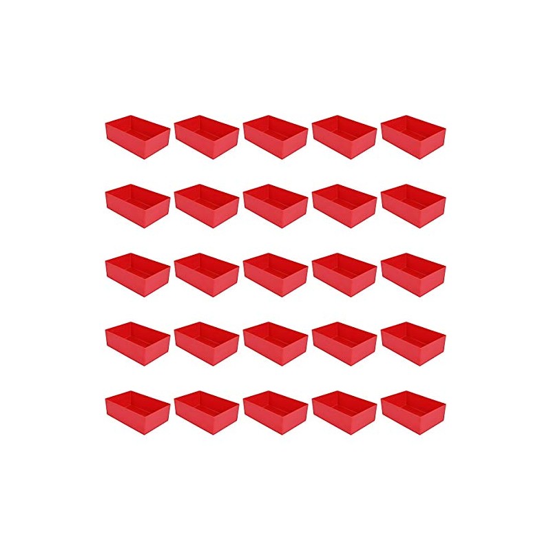 Pack of 25 Red Insert Boxes Height 54 mm L