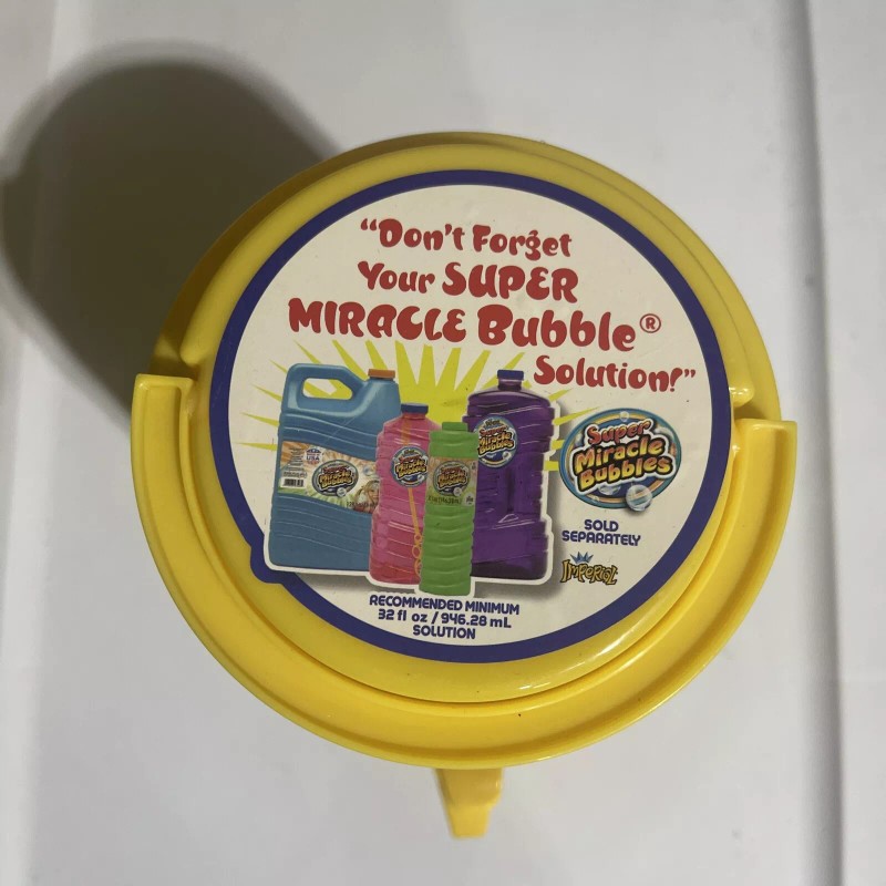 Imperial Yellow Super Miracles Bubbles 13 Piece Bubble Refill Station