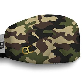 GogglesCover Premium: Protective ski and snowboard goggles cover, green camo design