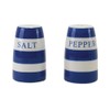 Blue Band Salt & Pepper Shakers