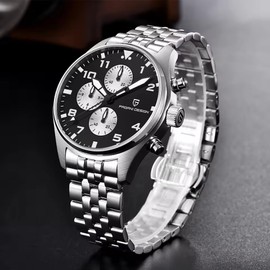 PAGANI DESIGN PD-1703, black/stainless steel, Bracelet Type