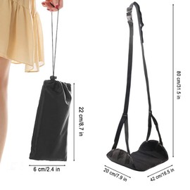 Airplane Footstool with Comfortable Non-Collision Base, Portable Travel Footstool Made of Memory Foam, Airplane Travel Accessories to Reduce Swelling and Soreness, Traveler's Gift