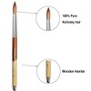PCAORLEORS Kolinsky Acrylic Nail Brush with 100% Pure Mink Hair